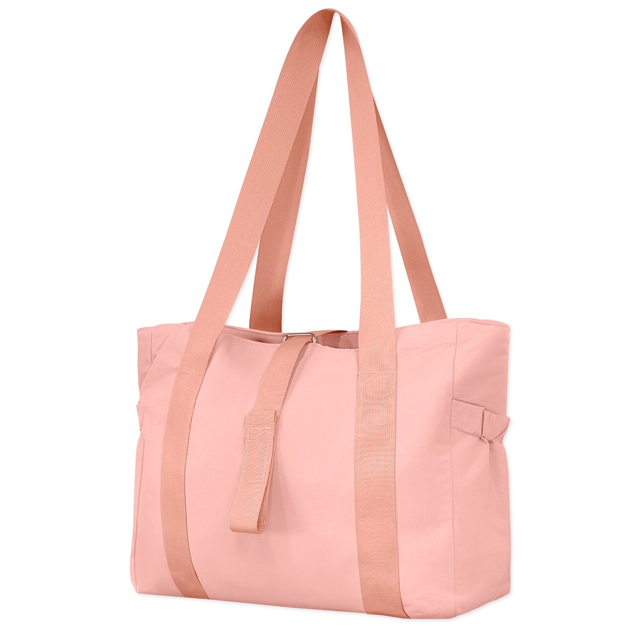 Wrapables Sporty Yoga Tote Bag, Gym, Work, Overnight and Travel Bag, Pink